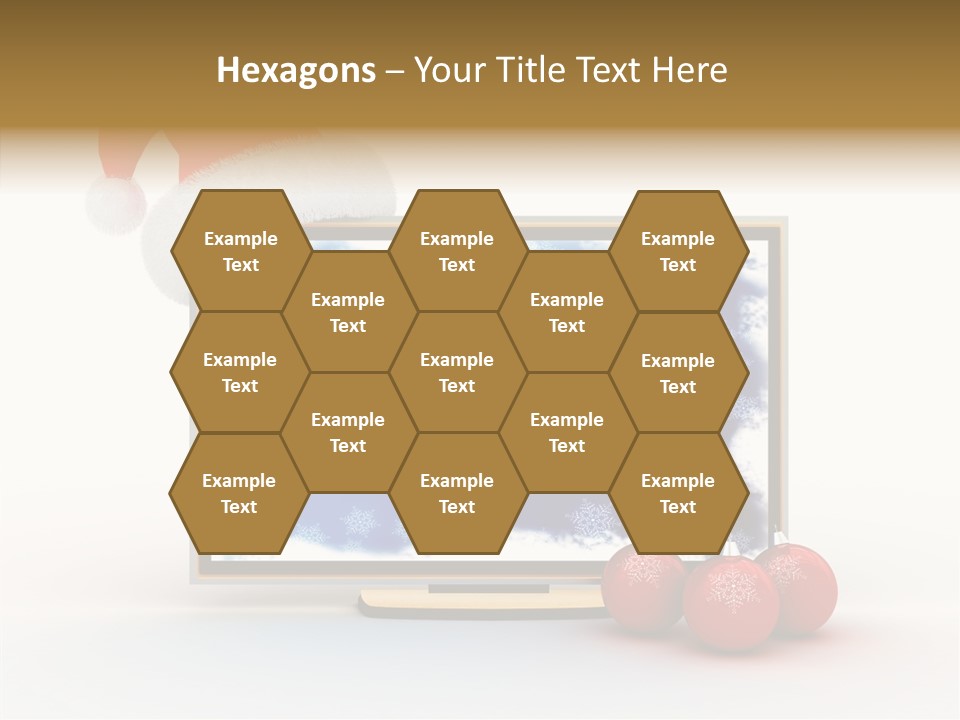 Silver Blue Santa PowerPoint Template