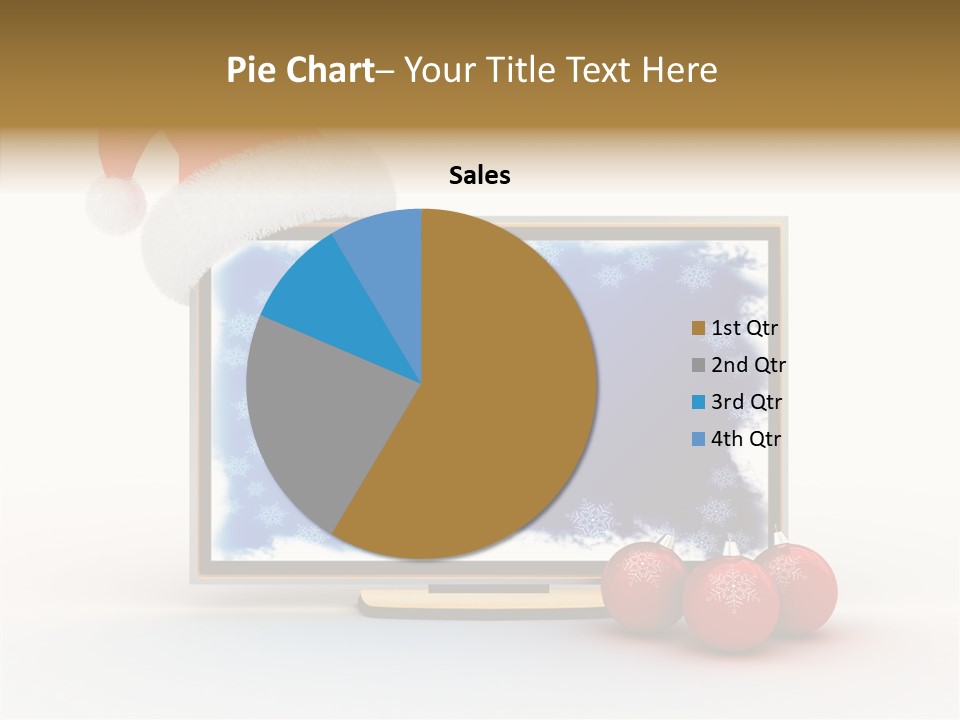 Silver Blue Santa PowerPoint Template