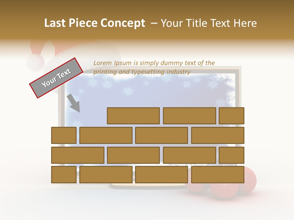 Silver Blue Santa PowerPoint Template