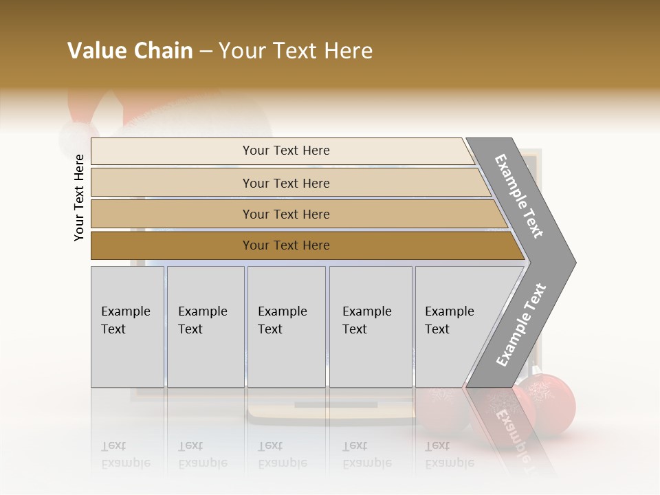 Silver Blue Santa PowerPoint Template