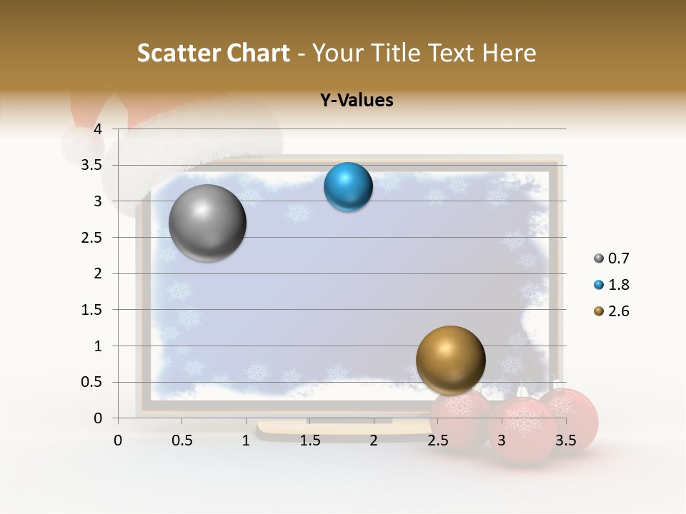 Silver Blue Santa PowerPoint Template