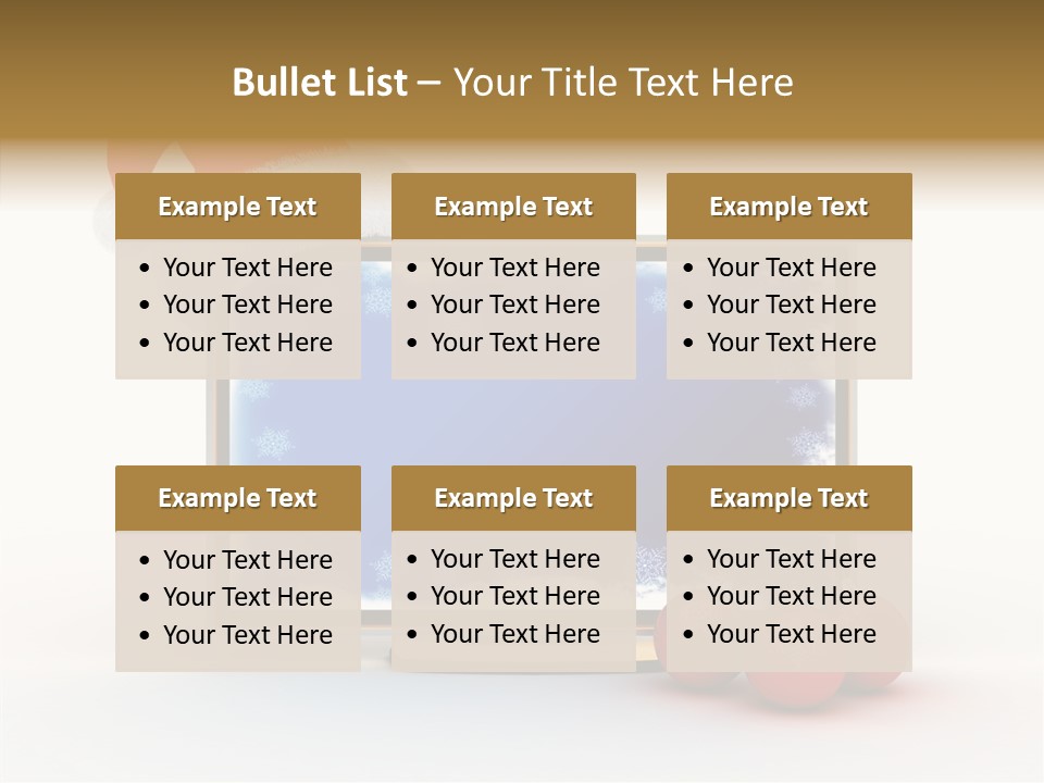 Silver Blue Santa PowerPoint Template