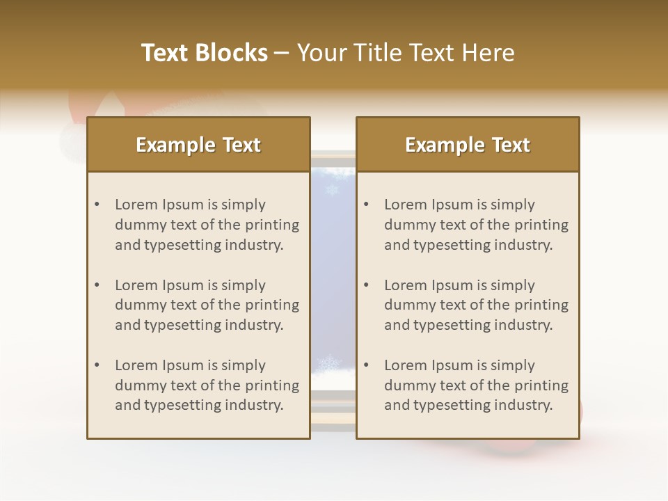 Silver Blue Santa PowerPoint Template