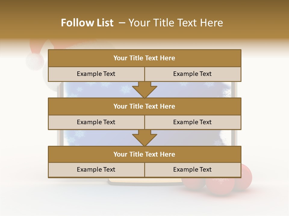 Silver Blue Santa PowerPoint Template