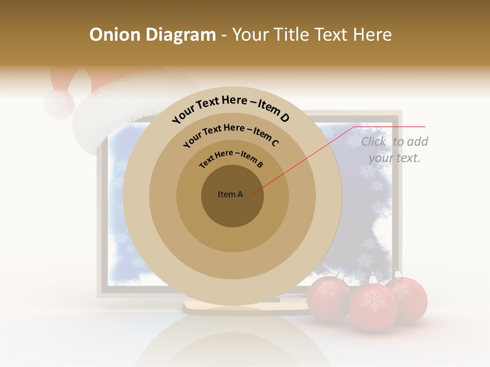 Silver Blue Santa PowerPoint Template