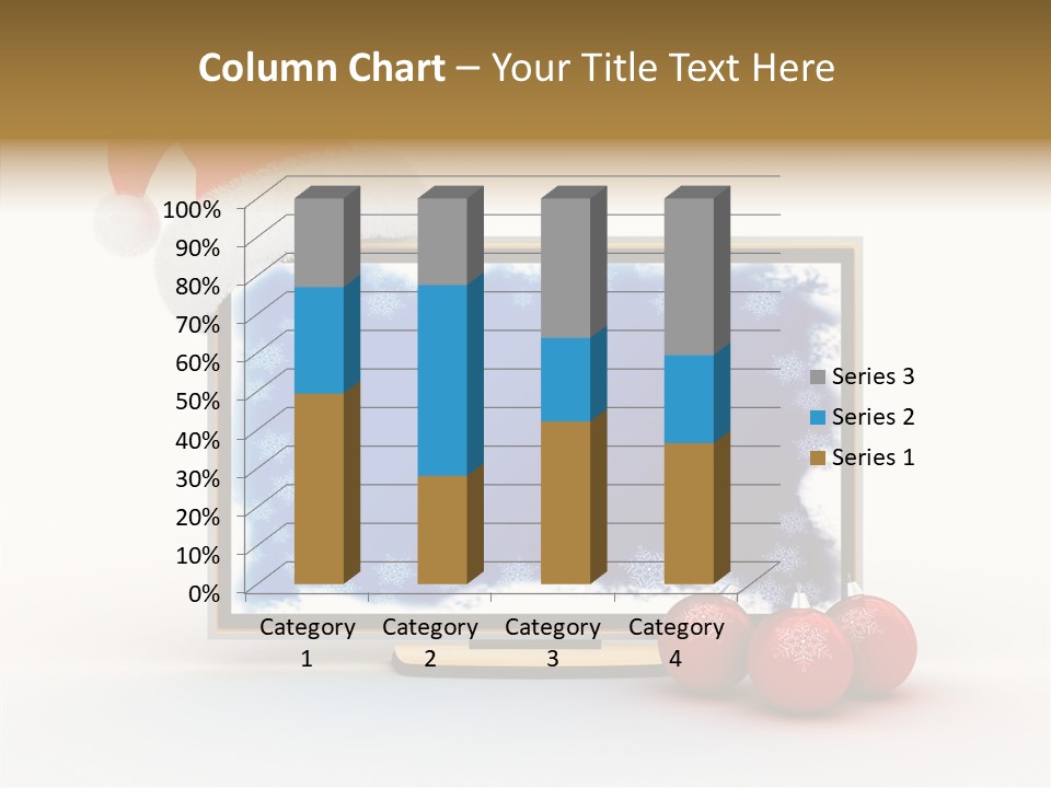 Silver Blue Santa PowerPoint Template