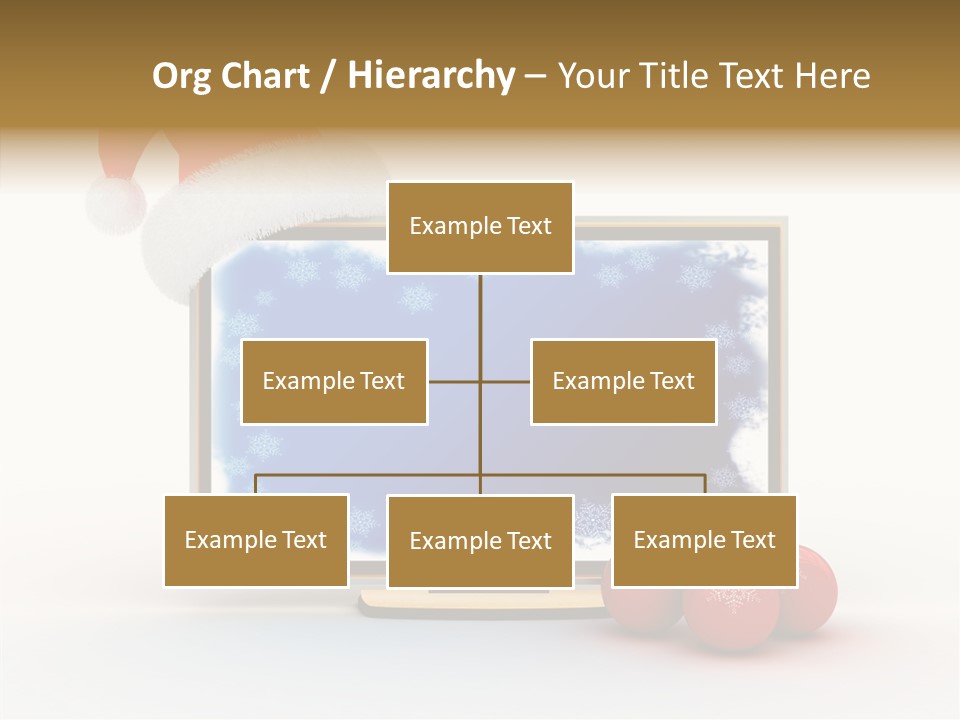 Silver Blue Santa PowerPoint Template