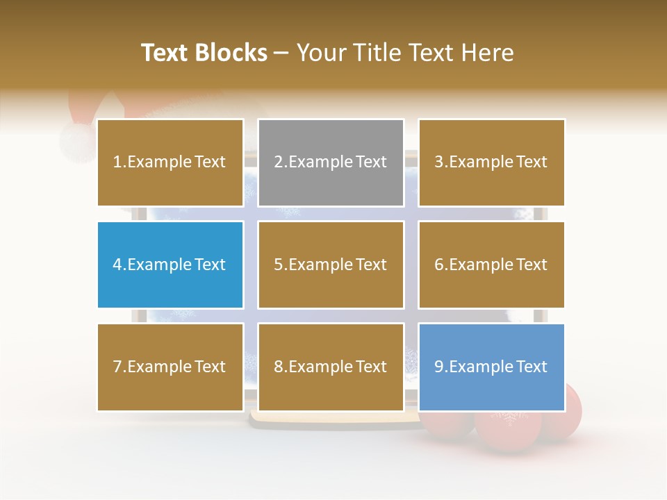 Silver Blue Santa PowerPoint Template