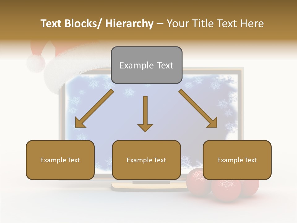 Silver Blue Santa PowerPoint Template