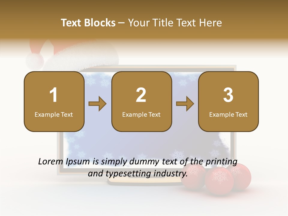 Silver Blue Santa PowerPoint Template