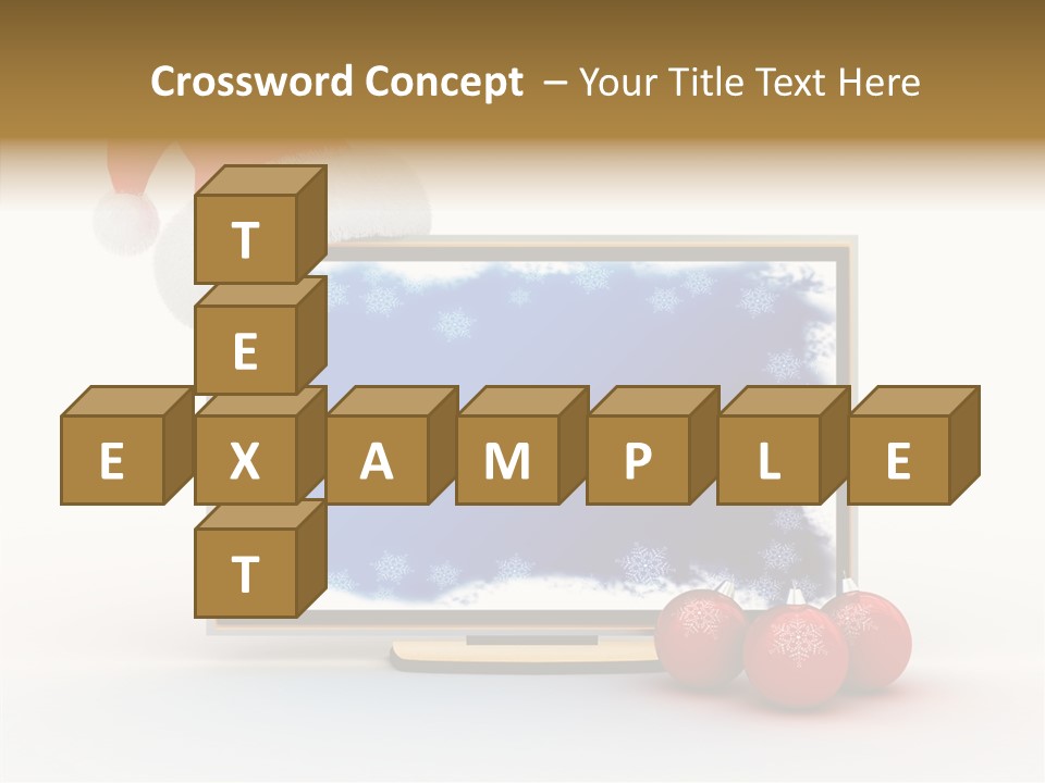 Silver Blue Santa PowerPoint Template