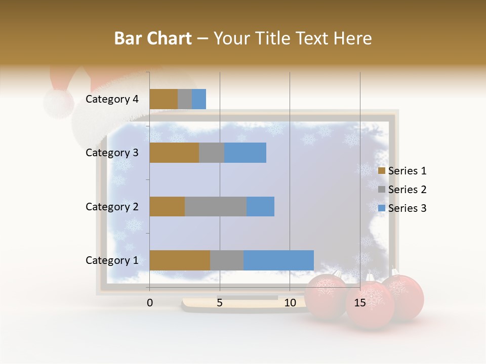 Silver Blue Santa PowerPoint Template