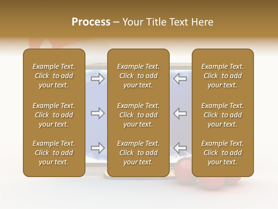 Silver Blue Santa PowerPoint Template