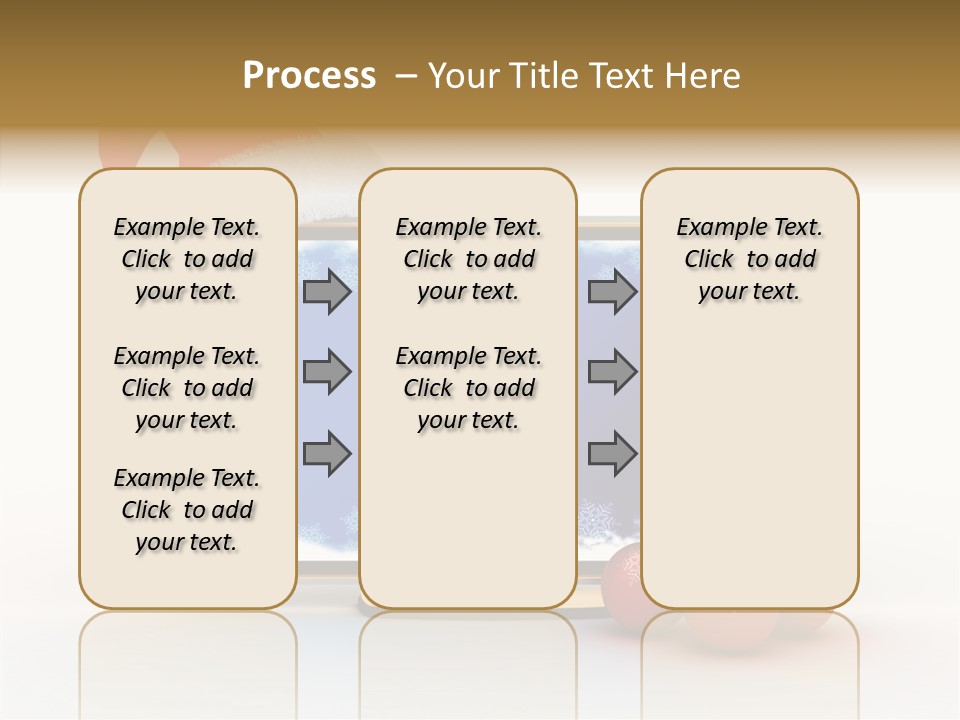 Silver Blue Santa PowerPoint Template