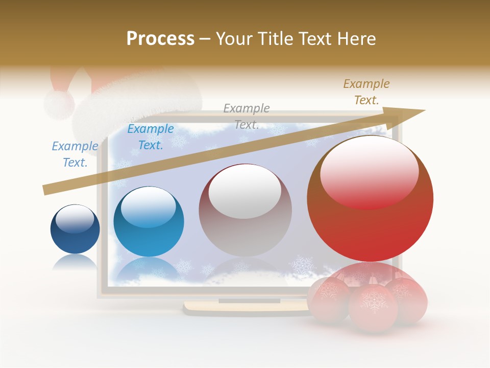 Silver Blue Santa PowerPoint Template