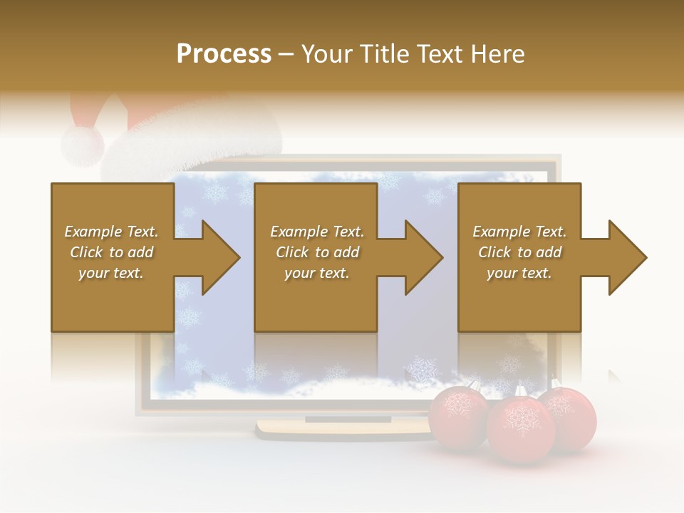 Silver Blue Santa PowerPoint Template