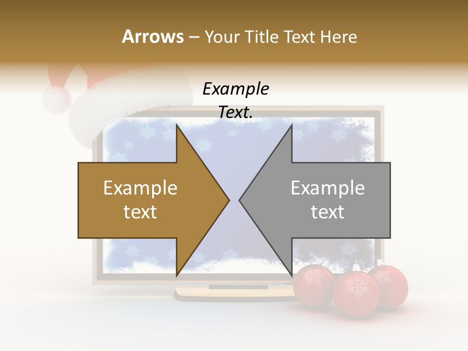 Silver Blue Santa PowerPoint Template