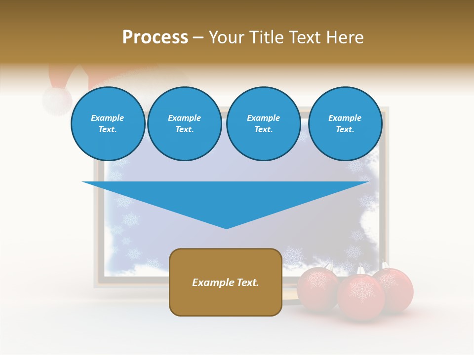 Silver Blue Santa PowerPoint Template