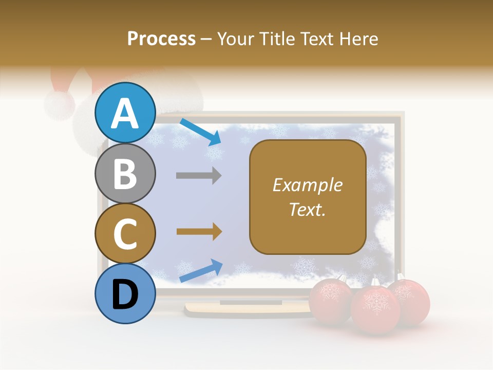 Silver Blue Santa PowerPoint Template