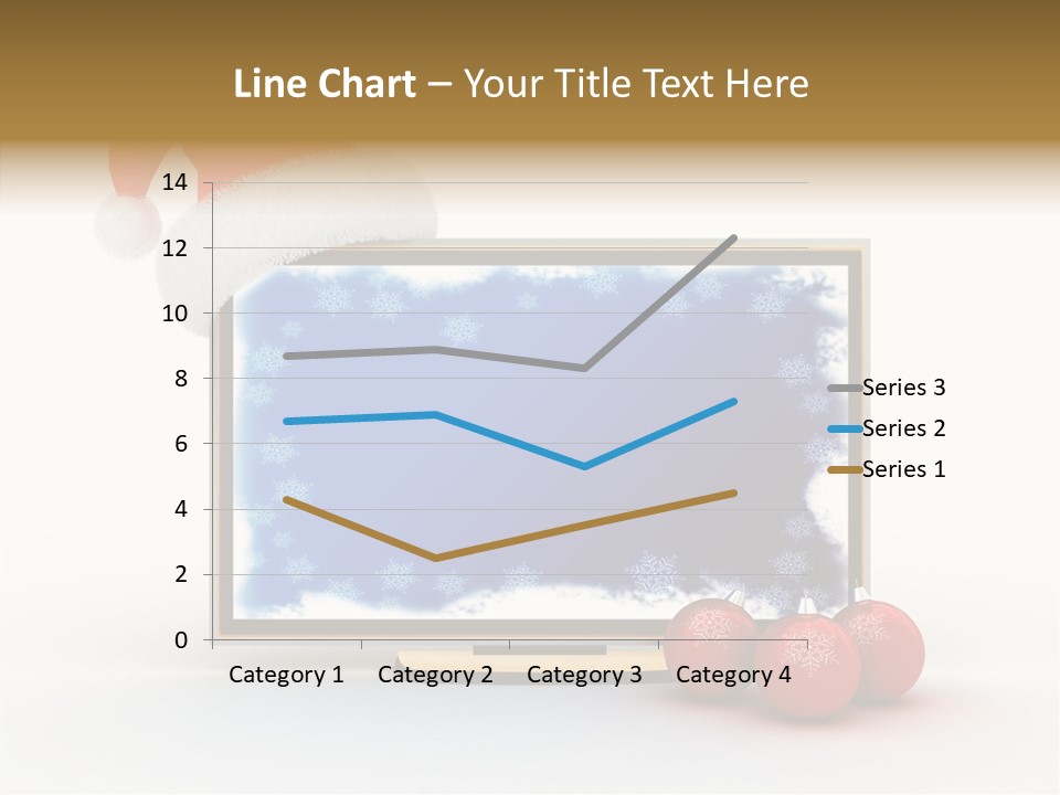 Silver Blue Santa PowerPoint Template