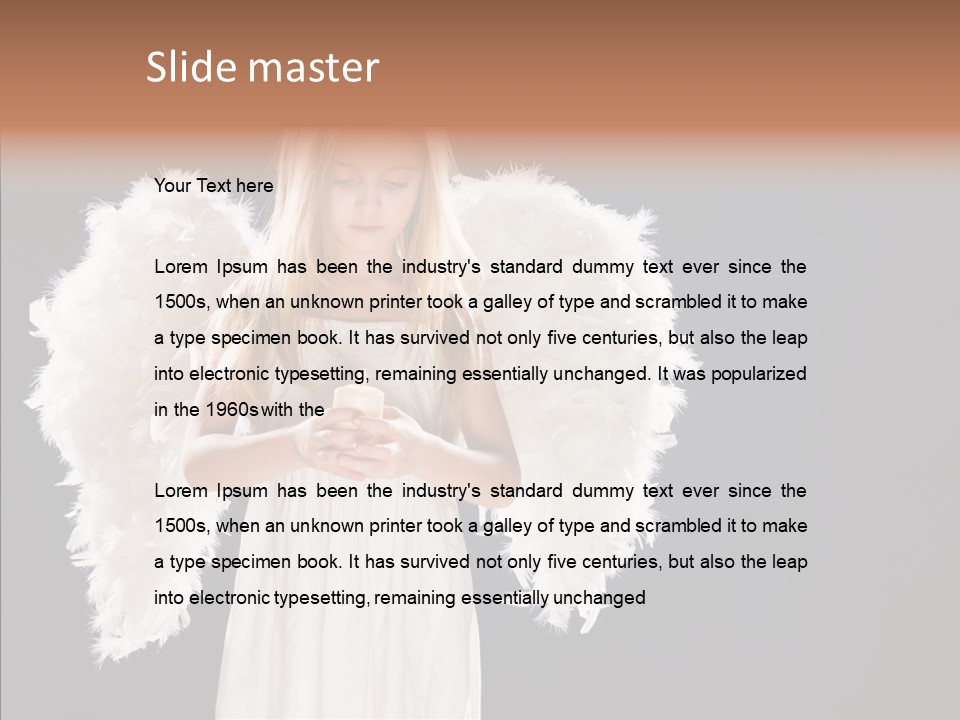 Little Feather Pretty PowerPoint Template