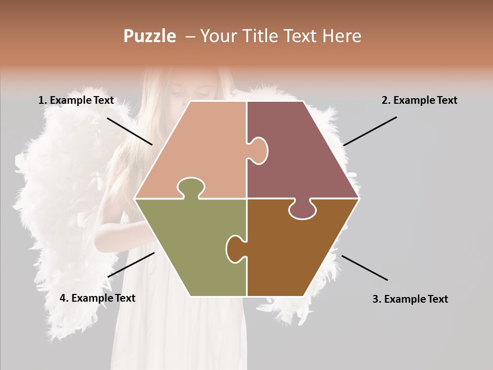 Little Feather Pretty PowerPoint Template