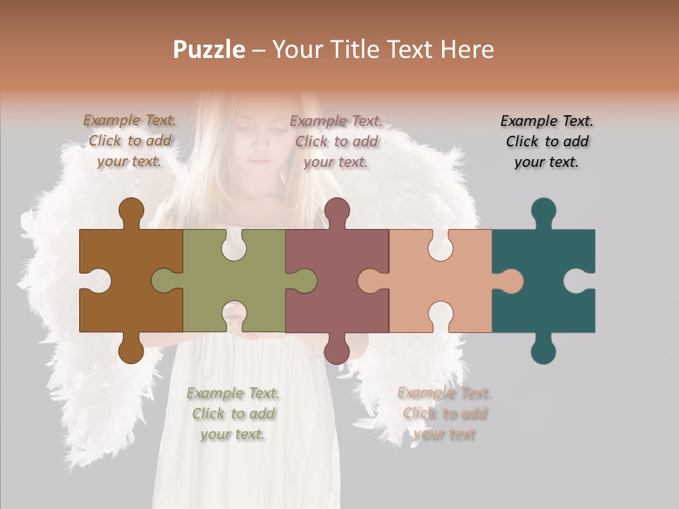 Little Feather Pretty PowerPoint Template