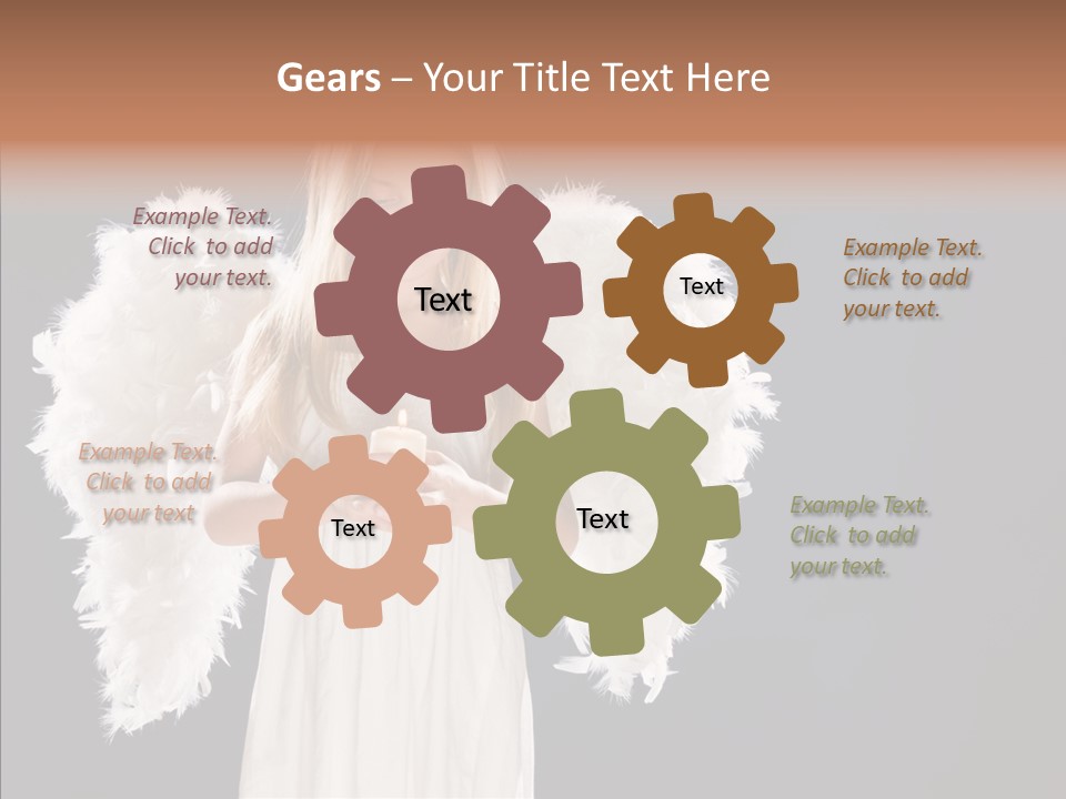 Little Feather Pretty PowerPoint Template