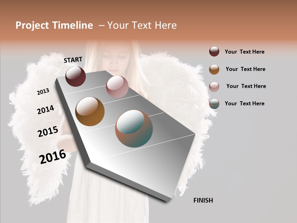 Little Feather Pretty PowerPoint Template