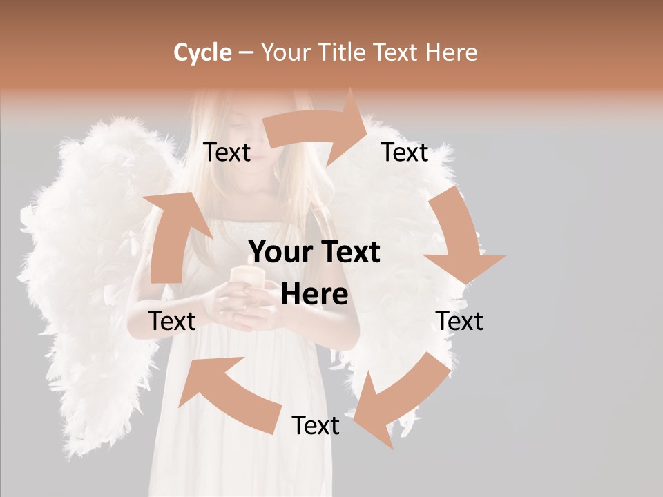 Little Feather Pretty PowerPoint Template