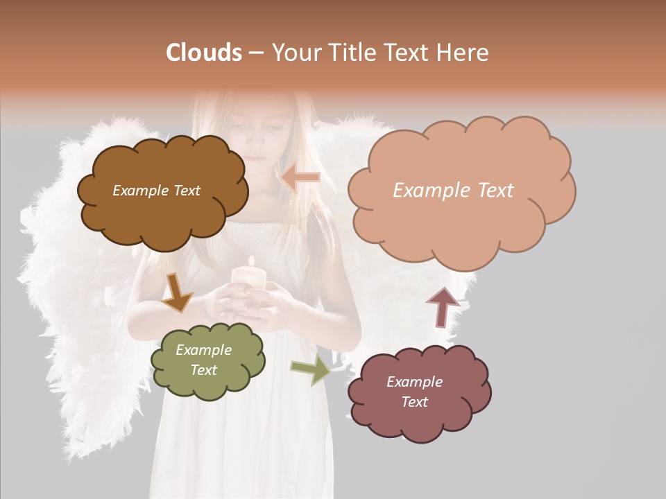 Little Feather Pretty PowerPoint Template