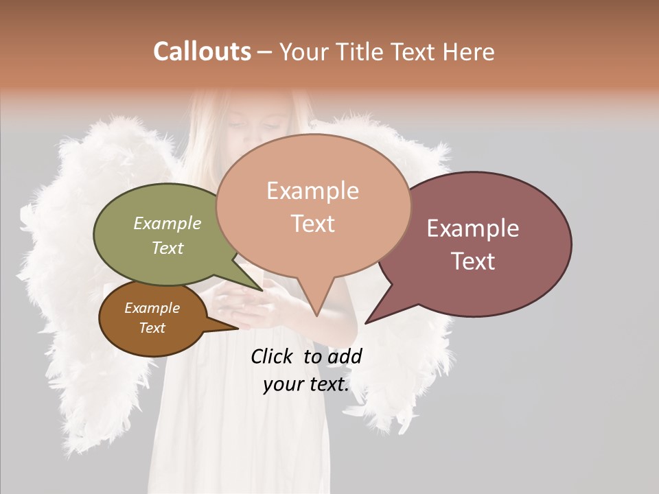 Little Feather Pretty PowerPoint Template