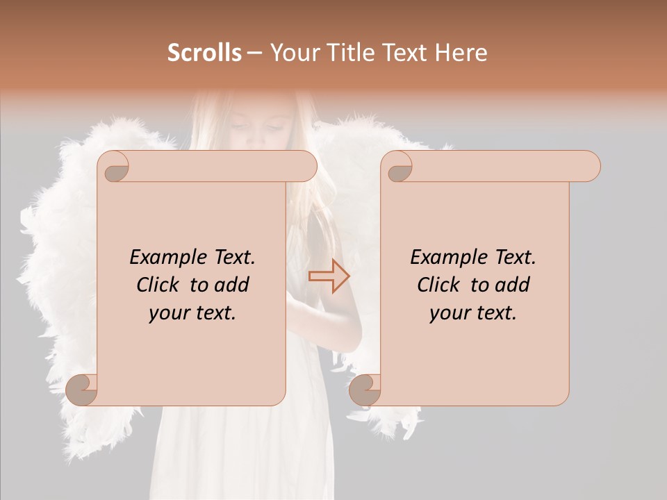 Little Feather Pretty PowerPoint Template