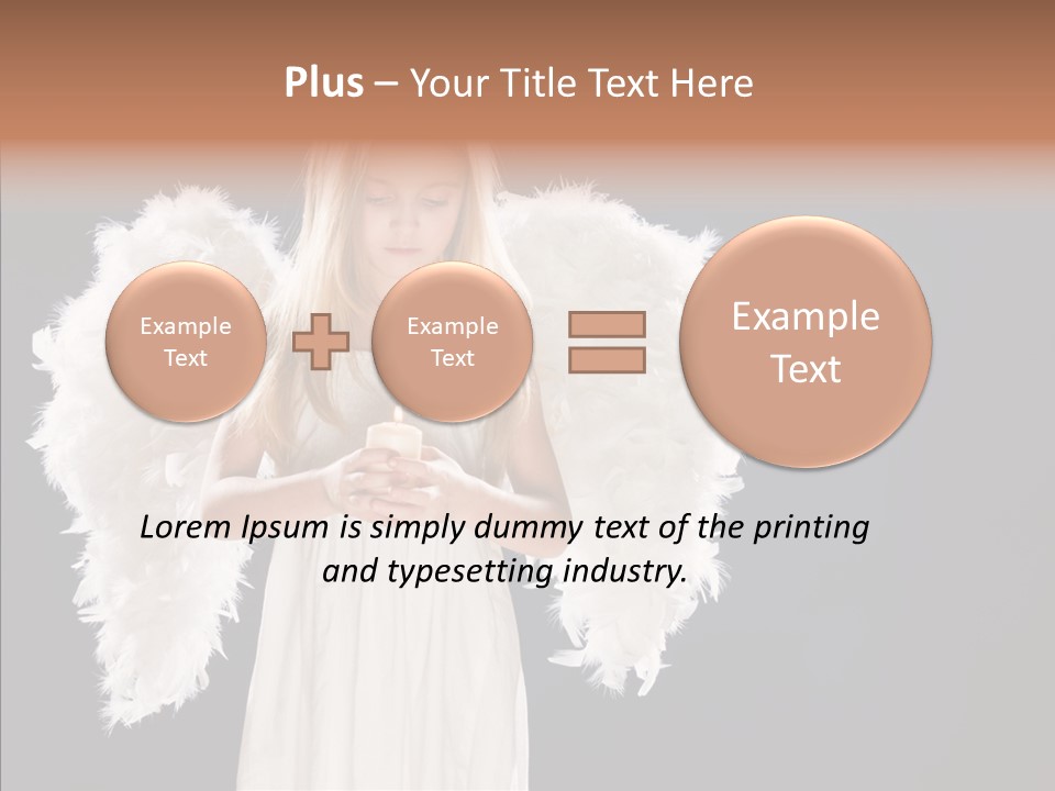 Little Feather Pretty PowerPoint Template