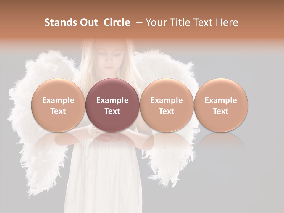 Little Feather Pretty PowerPoint Template