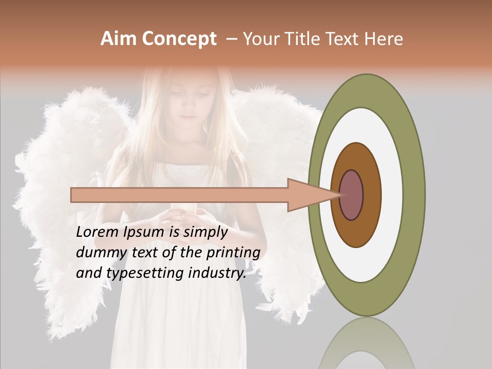 Little Feather Pretty PowerPoint Template