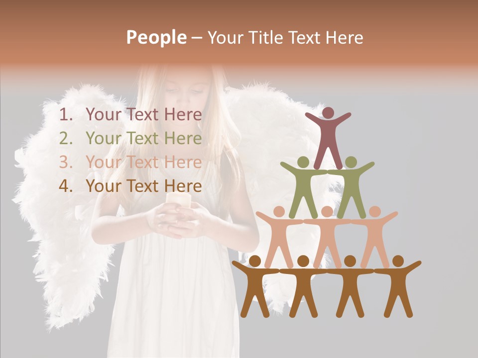 Little Feather Pretty PowerPoint Template