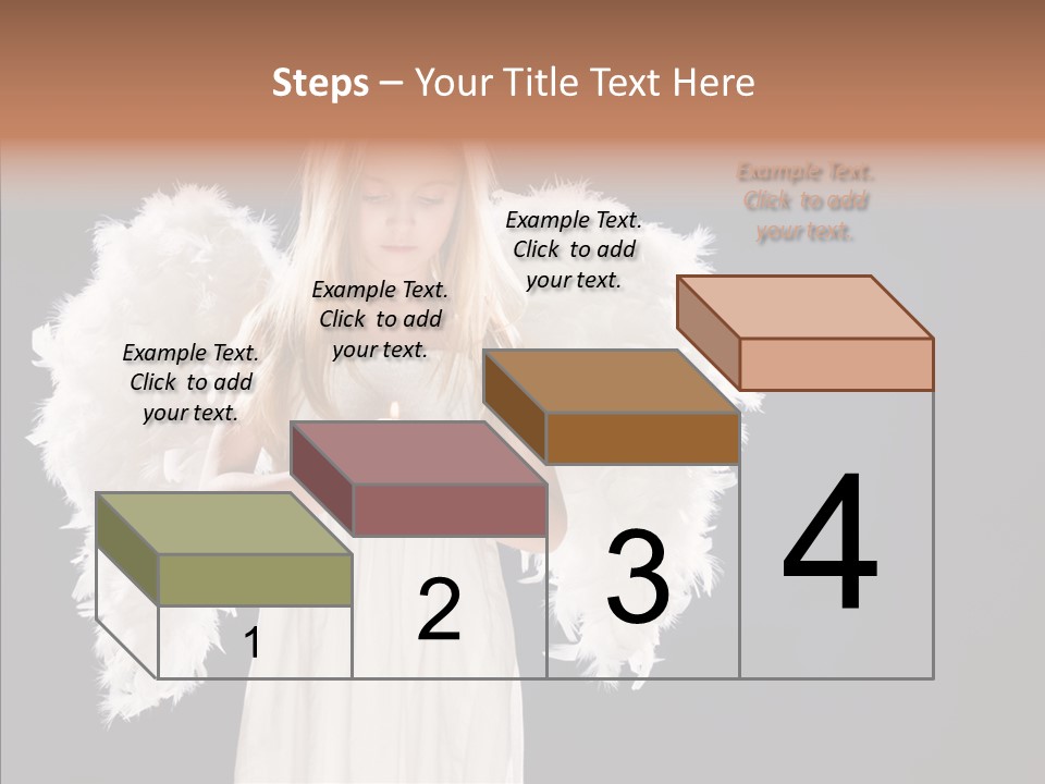 Little Feather Pretty PowerPoint Template