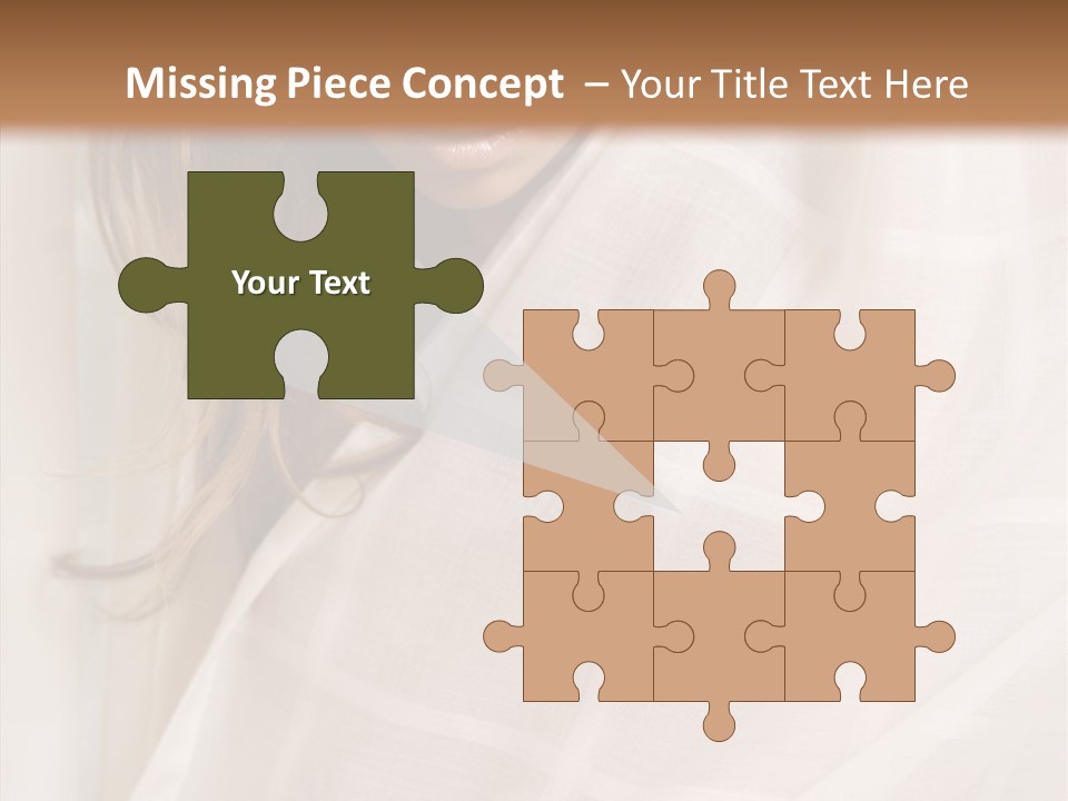 Topless Image Tempting PowerPoint Template