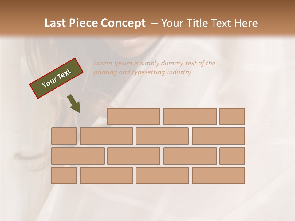 Topless Image Tempting PowerPoint Template