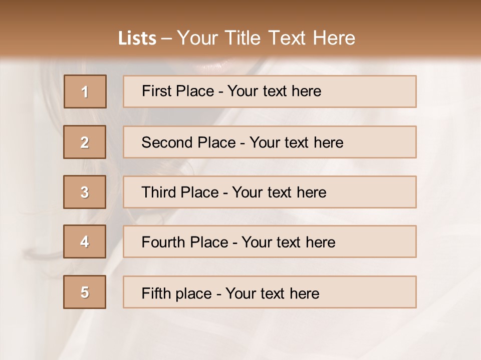 Topless Image Tempting PowerPoint Template