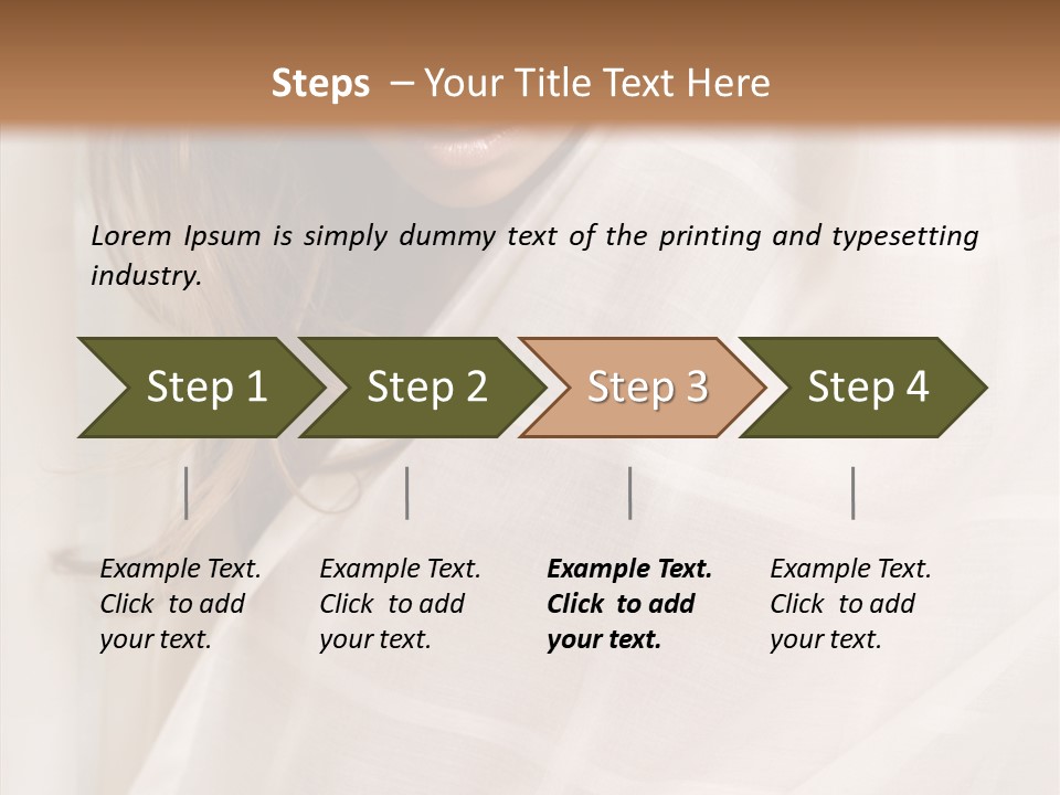 Topless Image Tempting PowerPoint Template