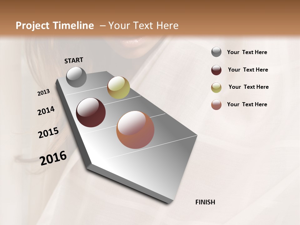 Topless Image Tempting PowerPoint Template