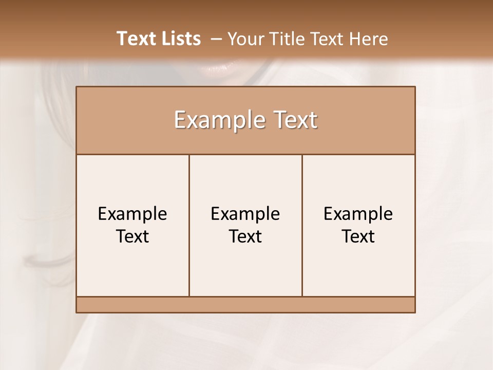 Topless Image Tempting PowerPoint Template