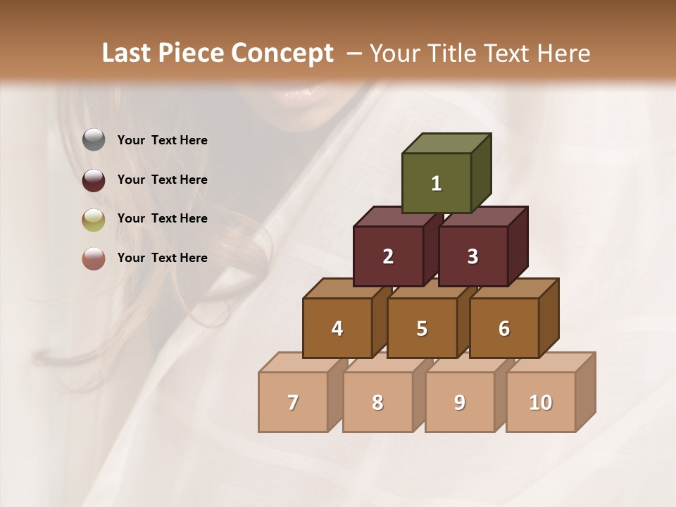 Topless Image Tempting PowerPoint Template