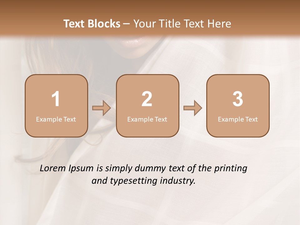 Topless Image Tempting PowerPoint Template