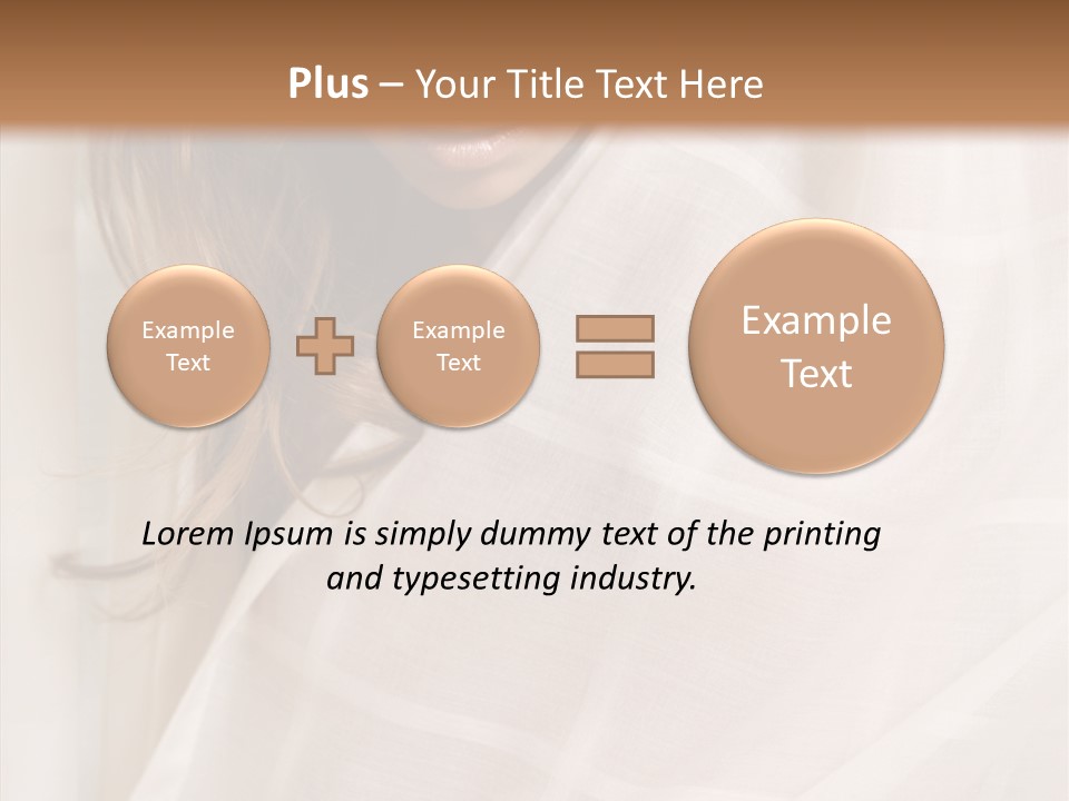Topless Image Tempting PowerPoint Template