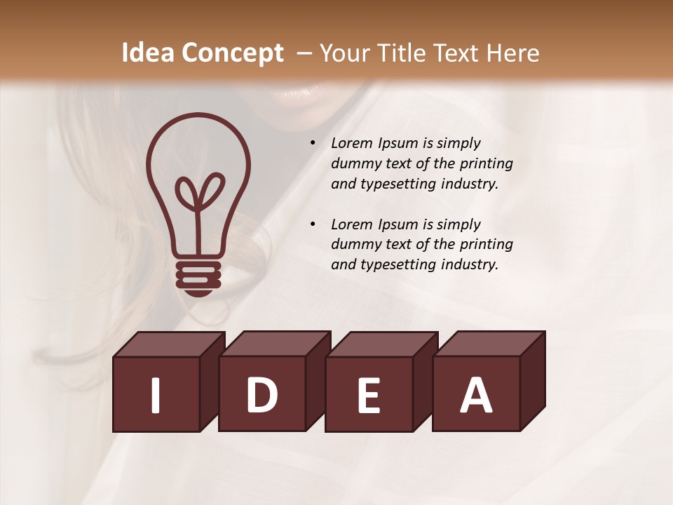 Topless Image Tempting PowerPoint Template