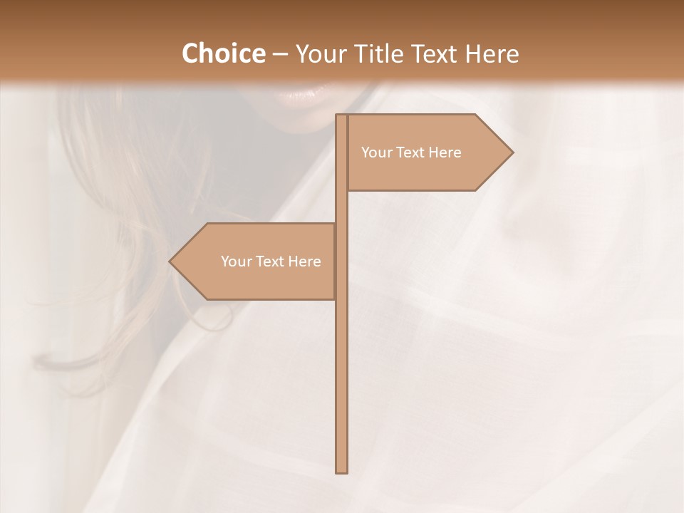 Topless Image Tempting PowerPoint Template