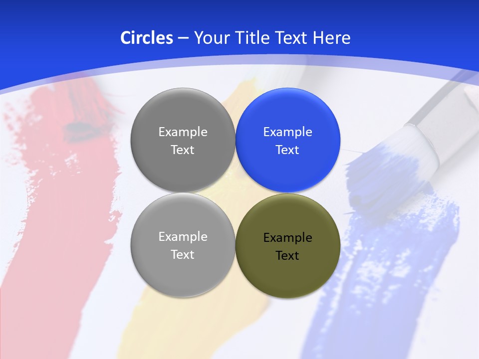 Painter Blue Education PowerPoint Template